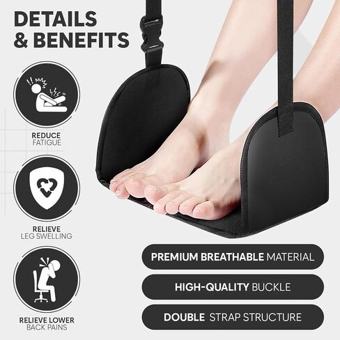 Kids Travel Seat, Kids Seat, Portable Folding Luggage with Seat Belt, Portable Travel Seat, Kids Suitcase Seat, Set Kids Luggage Seat with Seat Belt & Portable Travel Footrest, BLACK in Saudi Arabia