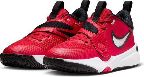 Nike Team Hustle D 11 Big Kids' Basketball Shoes (DV8996-102, White) Size 4 in Saudi Arabia