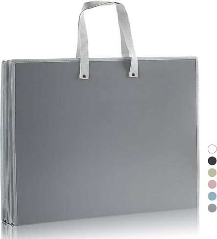 Art Portfolio Bags Storage Books (23.2 * 18.1inches) for Art Portfolio Folder, Posters Storage Bag with Zipper and Handle Mesh Folder Organizers for Poster, Painting Black in Saudi Arabia