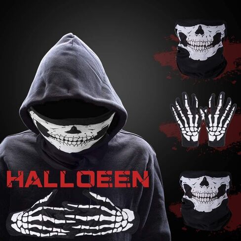 أزياء الهالوين Scream Grim Reaper لعام 2024 للرجال والنساء البالغين مقاس 5'3"-6'3"، عباءة سوداء مع غطاء رأس، 150 سم/59 بوصة-160 سم/63 بوصة رأس أسود للجنسين مع منجل، قناع جمجمة، قفازات هيكل عظمي in Kuwait