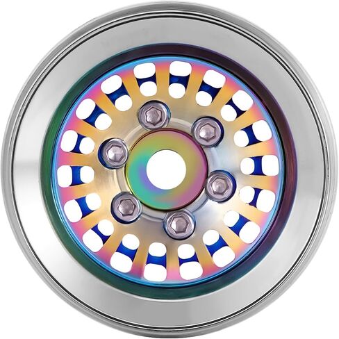 INJORA CNC Aluminium 1.0" Beadlock Wheel Rim for 1/18 1/24 RC Crawler (Full Color) in Saudi Arabia