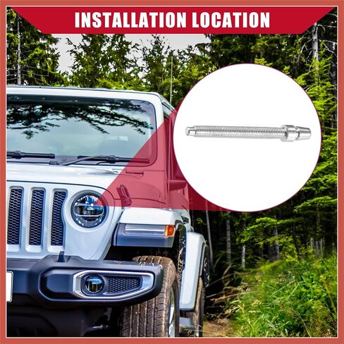 ACROPIX No.55078114AA Headlight Horizontal Adjustment Screws for Jeep Wrangler JK 2007-2018 / Inner/Durable / 2 Pcs/Silver Tone Car Parts in Saudi Arabia