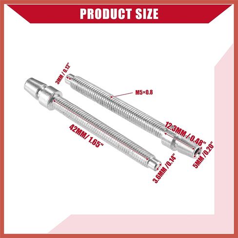 ACROPIX No.55078114AA Headlight Horizontal Adjustment Screws for Jeep Wrangler JK 2007-2018 / Inner/Durable / 2 Pcs/Silver Tone Car Parts in Saudi Arabia