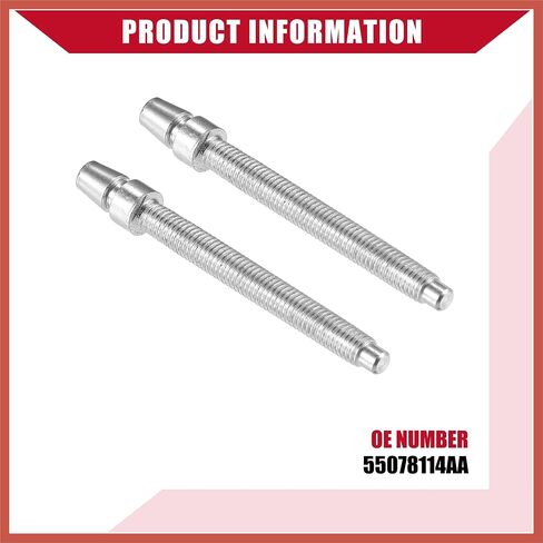 ACROPIX No.55078114AA Headlight Horizontal Adjustment Screws for Jeep Wrangler JK 2007-2018 / Inner/Durable / 2 Pcs/Silver Tone Car Parts in Saudi Arabia