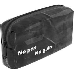 Large Capacity Pencil Case Unique Pencil Pouch, Waterproof Pen Bag Personal Stationery Organizer (Brown paper)