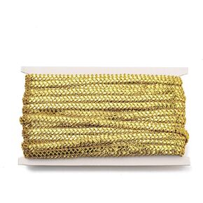 About 22 Yards 3/8 Inch White Sequin Trim Beaded Sequins Ribbon Braid Bling Metallic Paillette Scalloped Lace Edging Trimming for Sewing Making Gift Wrapping DIY Christmas Tree Decor Supply