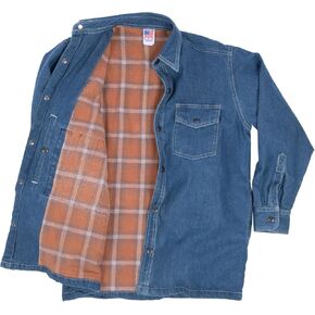 Lightweight Stonewashed Denim Concealed Carry Shirt Jacket with Universal Holster and Extra Magazine Holder