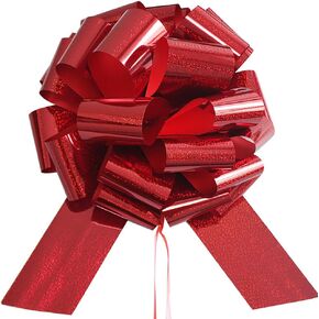 1Pcs Giant Gift Bows,16 Inch Giant Car Bow Large Gift Bow Large Christmas Gift Refrigerator New House Bicycle and Party Decoration Giant Gift Packaging Bow (red)
