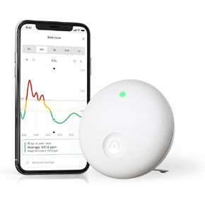 Airthings 2960 View Plus - Battery Powered Radon & Air Quality Monitor (PM, CO2, VOC, Humidity, Temp, Pressure)