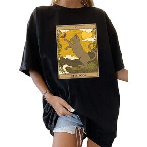 Cute Shirt Women Vintage Animal Graphic Funny Novelty T-Shirt Casual Short Sleeve Tee Summer Fit Tops