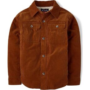 The Children's Place boys Sherpa Lined Everday Shacket