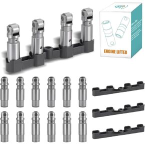 (OEM Parts) 16 PCS 53021726AD Hydraulic Roller Valve Lifter For 2005-2021 Ram 1500 2500 3500, Dodge Challenger Charger Durango Magnum, Chrysler 300 Aspen, Jeep Grand Cherokee 5.7L V8 53021726AE