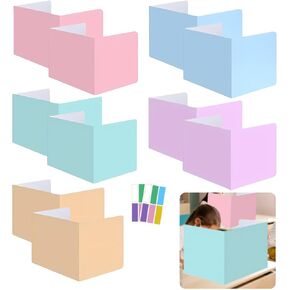 10-Pack Privacy Shields for Student Desks, Office Desk Dividers for Students, Privacy Folders Testing Dividers for Classroom