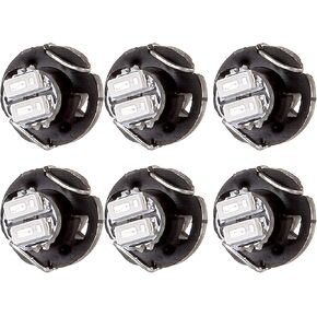 cciyu T3 LED Neo Wedge Light Blue 2-1206-SMD Instrument A/C Lights Bulbs 8mm Base Diameter,6Pack