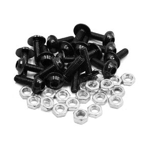 uxcell 20pcs 6mm Dia Gold Tone Aluminum Alloy Hex Socket Head Motorcycle Bolts Bumper Screws Nuts Universal Replacement