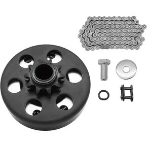 قابض Go Kart 3/4" تتحمل 10 أسنان مع سلسلة #40/41/420، قابض طرد مركزي لـ Predator 212، MiniBike، Go Kart، جزازة العشب ومحرك Honda GC GX 2-6.5HP وأجزاء أداء المحركات الصغيرة.