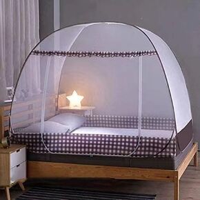 Pop-Up Mosquito Net Tent Canopy for Beds,Folding Portable Design Mosquito Netting for Baby Adults Trip,L80*W72*H6inch Mosquito Net for Bed Twin Queen King Size