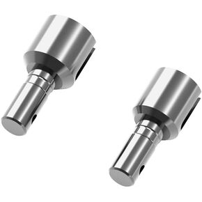 AMORIL Upgraded Metal RC Gear Differential Outdrive, 2Pcs RC Differential RC Vehicle Steel Gear Diff Outdrive Replacement for Mini 1/10 Remote Control Monster Truck RZ001G-A,Part Number R11018,2PC