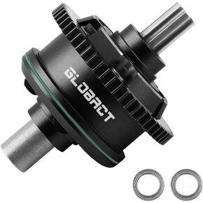 GLOBACT Steel 57T 0.8Mod Center Diff Gear for Arrma 1/10 KRATON Outcast 4S 1/8 Mojave 4S RC Upgrade Parts Replace ARA311165 (Black)