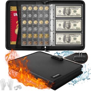 Coin Collection Book with 520 Pockets Coin Holders, Coin Albums for Collectors Coin Sleeves-Paper Money Binder Organizer Coins Storage Case with Lock,Collecting Coin Collection Supplies for Bill,Stamp