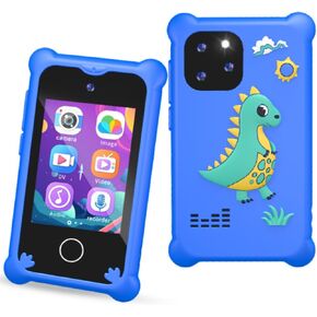 Kids Smart Phone，Unicorn Toys Phone for Girls Touchscreen Play Phone Dual Camera Toddler Learning Toys Music Player Puzzle Games Christmas Birthday Gifts for 3 4 5 6 7 Year Old Girls with SD Card