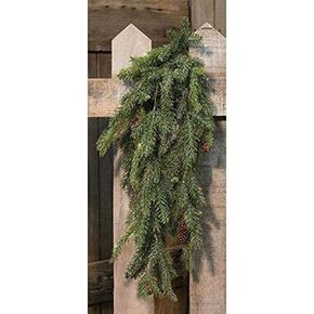 CWI Gifts Artificial Frosted White Spruce Hanging Bush, Multi