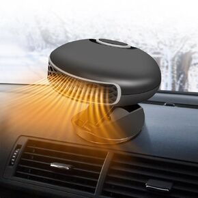 Car Heater Portable Car Heater Auto Heater 12V 150W Car Heater Auto Portable Heater That Plug Into Cigarette Lighter 2 in 1 Heating & Cooling Fan 360° Rotatable Windshield Defrost Defogger for Cars