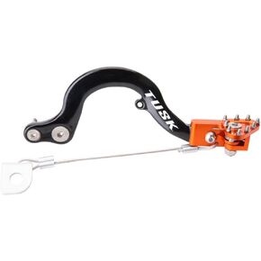 TUSK Aluminum Brake Pedal Orange Tip for KTM 50 SX 2010-2023