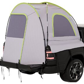 Truck Tent, Truck Bed Tent Quick & Easy Automatic Setup, Truck Bed Portable Outdoor Camping Tent,4.9'-6.8' Pickup Truck Tent,Truck Tent for Bed with Beach mat, Shoe Bag & Storage Bag
