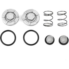 Minho Motorcycle Oil Drain Plug & Cap Filters Set in Aluminum & Rubber Material Compatible with Yamaha Nmax 155cc - Pack of 2