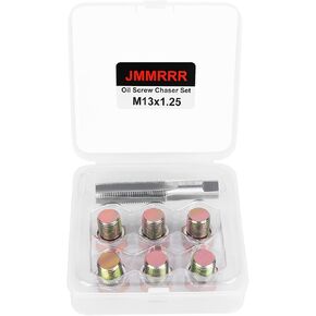 Oil Drain Plug Tap Thread Repair Kit M15 x 1.5MM Oil Pan Screws Rethread Tool Oil Drain Plug Thread Repair Tool Kit