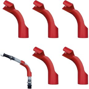 5PCS Car Hose Bender, Racing Fuels Filler Hose, Bendable Fuel Cans Hose for Gas Jugs, Racing Fuel Tanks, Utility Containers Compatible with VP, Rural King, Sportsman (Black)