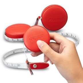 XFasten Retractable Tape Measure for Sewing 3-Pack 60-Inch 1.5M Clothing Tape Measure Body Measuring Tape Soft Tape Measure for Body Measurements Fabric Measuring Tape for Body Measurements