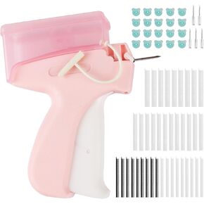 LiunxDromic Mini Stitch Gun Kit, Quick Clothing Fixer with Needles & Fasteners & Buttons, Generic Tagging Gun for Clothing, Quick Repair Handheld Quick Stitch Sewing Gun with Storage Function