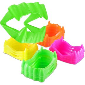 Vampire Teeth Kids Size, White Fake Vampire Teeth for Kids, Vampire Fangs for Kids Costume, Dress-Up, Pretend Play, 12 Pack Halloween Teeth for Halloween Party Favors in Kuwait