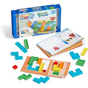 hand2mind Numberblocks Puzzle Solver, Brain Teaser Puzzles for Kids Ages 3-5, Logic Puzzles for Kids, Block Puzzle Games, Math Toys, Educational Games, Tactile Sensory Toys, Toddler Birthday Gifts