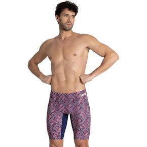 ARENA Men's Team Color Print Jammer Athletic Training Swimsuit Bathing Suit