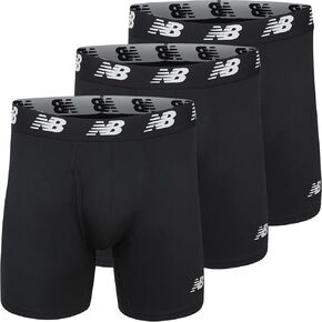 New Balance Men's 6" Premium Performance Boxer Brief with Fly Front (3 Pack) in Kuwait