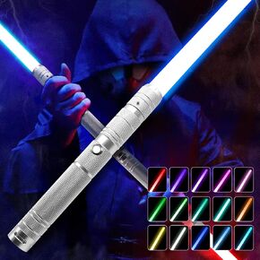 Light Up Swords Saber with Metal Hilt for Kids and Adults,Boys Sword Toys for Halloween Dress Up Party, Xmas Present,Galaxy War Fighters and Warriors