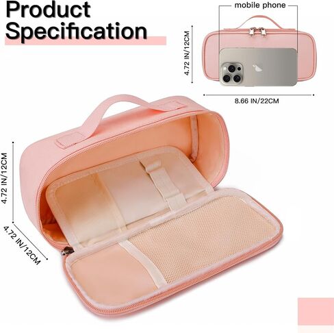 Big Capacity Pencil case pencil Bag Multifunctional Pencil Pouch with Compartmens, pencil box for girls boys Stationery Bag Pencil case Pouch Cosmetic 2100ML (Pink) in Saudi Arabia