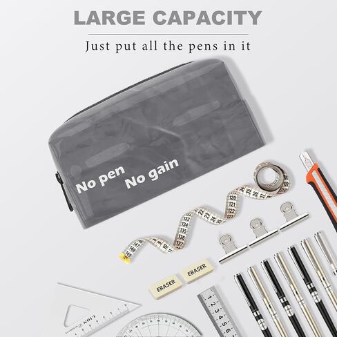Large Capacity Pencil Case Unique Pencil Pouch, Waterproof Pen Bag Personal Stationery Organizer (Brown paper) in Saudi Arabia