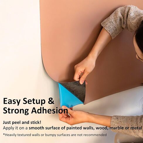 ملصق حائط مغناطيسي على شكل سبورة للأطفال، ورق اتصال على شكل قوس لملصقات الحائط، قشر والصق، سبورة بيضاء ذاتية اللصق، سبورة سوداء متعددة الوظائف لتزيين المنزل (شاي الحليب) in Kuwait