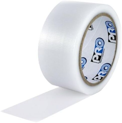 ProTapes Pro Duct 160 عالي الأداء مقاوم للماء، شريط لاصق شفاف قابل للإزالة، طول 55 ياردة × عرض 2 بوصة، شفاف (عبوة من قطعة واحدة) in Kuwait