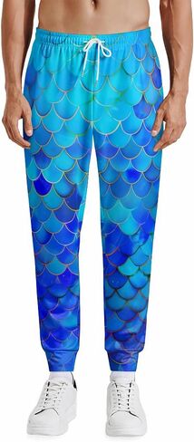 Men's Athletic Jogger Pants Lightweight Sweatpants Casual Pants with Pockets for Running Workout 80s 90s Party Rave Outfit in Saudi Arabia