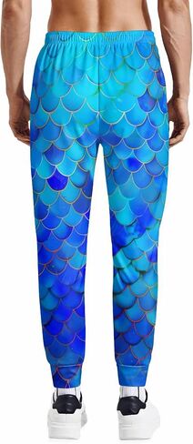 Men's Athletic Jogger Pants Lightweight Sweatpants Casual Pants with Pockets for Running Workout 80s 90s Party Rave Outfit in Saudi Arabia
