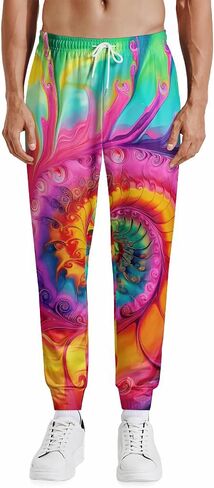 Men's Athletic Jogger Pants Lightweight Sweatpants Casual Pants with Pockets for Running Workout 80s 90s Party Rave Outfit in Saudi Arabia
