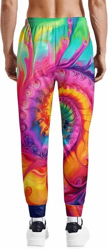 Men's Athletic Jogger Pants Lightweight Sweatpants Casual Pants with Pockets for Running Workout 80s 90s Party Rave Outfit in Saudi Arabia