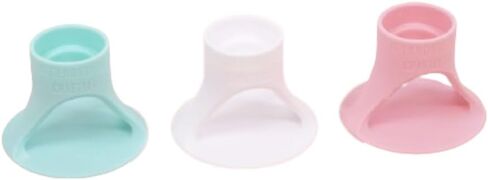 Craftelier - Set of Glue, Glue and Adhesive Tube Holders - Approx. Diameter: 6.1 cm Base, 2.9 cm Top Nozzle and 1.5 cm Bottom Nozzle - Color: Turquoise, White and Pink in Kuwait