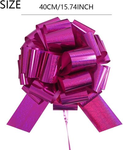 1Pcs Giant Gift Bows,16 Inch Giant Car Bow Large Gift Bow Large Christmas Gift Refrigerator New House Bicycle and Party Decoration Giant Gift Packaging Bow (red) in Saudi Arabia