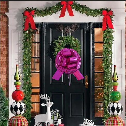 1Pcs Giant Gift Bows,16 Inch Giant Car Bow Large Gift Bow Large Christmas Gift Refrigerator New House Bicycle and Party Decoration Giant Gift Packaging Bow (red) in Saudi Arabia